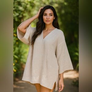 Joelle Boho Chic Oversized Tunic Size XS